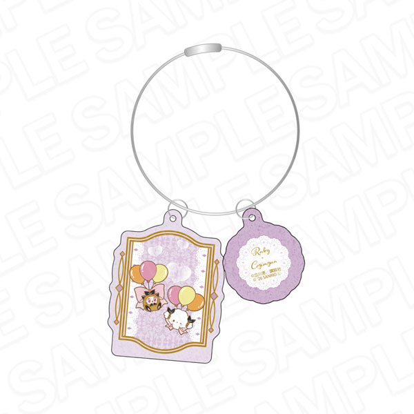 Contents Seed Saint Tail x Sanrio Characters Shiny Wire Double-sided Keychain Ruby x Cogimyun