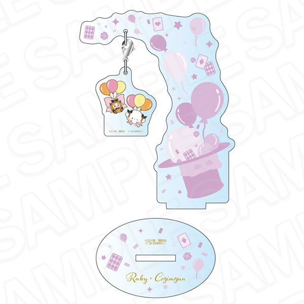 Contents Seed Saint Tail x Sanrio Characters Furafura Acrylic Stand Ruby x Cogimyun