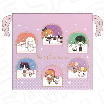 Contents Seed Saint Tail x Sanrio Characters Drawstring Bag