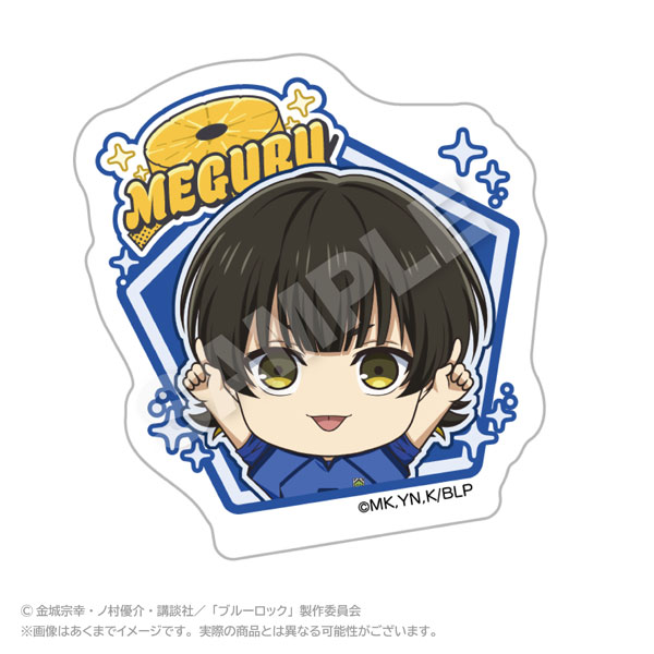 Stella Notes TV Anime "Bluelock" Point Name Badge Meguru Bachira