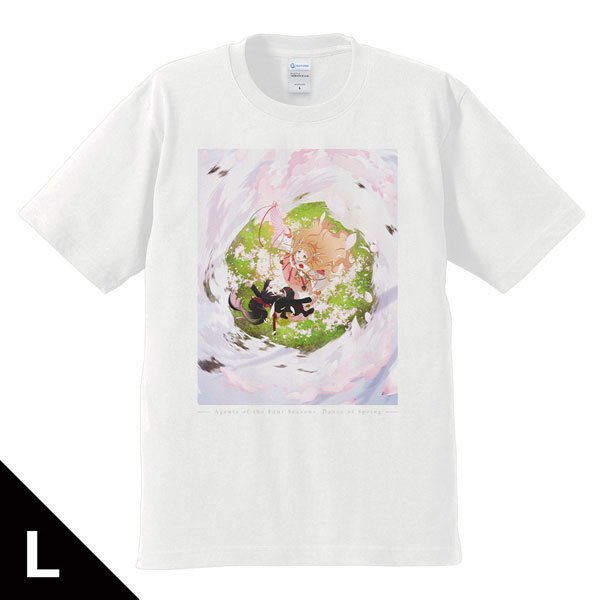 Azu Maker TV Anime "Agents of the Four Seasons Dance of Spring" T-shirt Spring Visual ver. L Size