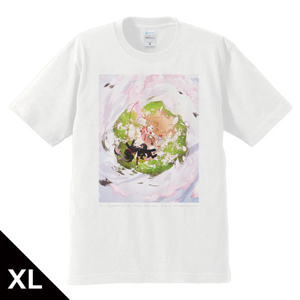 Azu Maker TV Anime "Agents of the Four Seasons Dance of Spring" T-shirt Spring Visual ver. XL Size