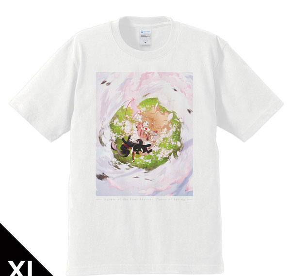 Azu Maker TV Anime "Agents of the Four Seasons Dance of Spring" T-shirt Spring Visual ver. XL Size รูปภาพ 1