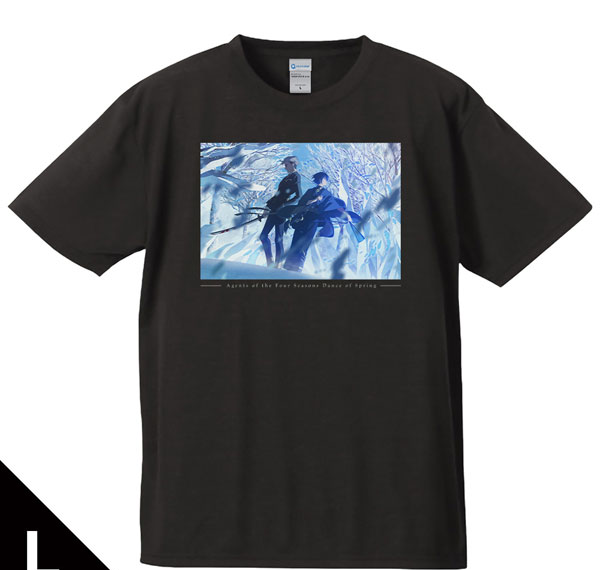 Azu Maker TV Anime "Agents of the Four Seasons Dance of Spring" T-shirt Winter Visual ver. L Size รูปภาพ 1