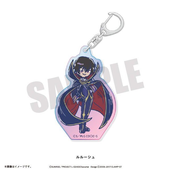 Playful Mind Company コードギアス 反逆のルルーシュ レトロポップオーロラアクリルキーホルダー ルルーシュ 画像 1