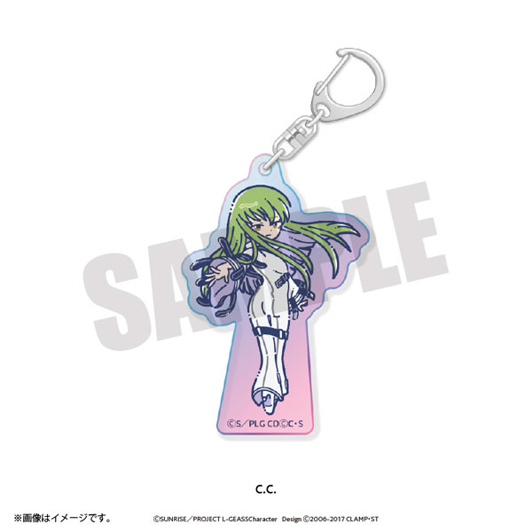 Playful Mind Company Code Geass: Lelouch of the Rebellion Retro Pop Aurora Acrylic Keychain C.C. รูปภาพ 1