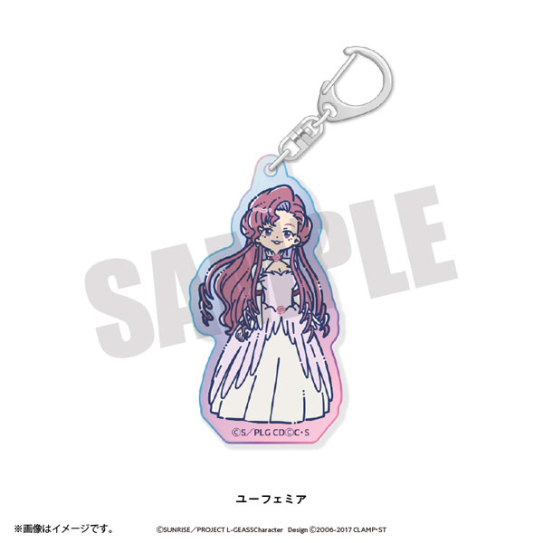 Playful Mind Company Code Geass: Lelouch of the Rebellion Retro Pop Aurora Acrylic Keychain Euphemia image 1