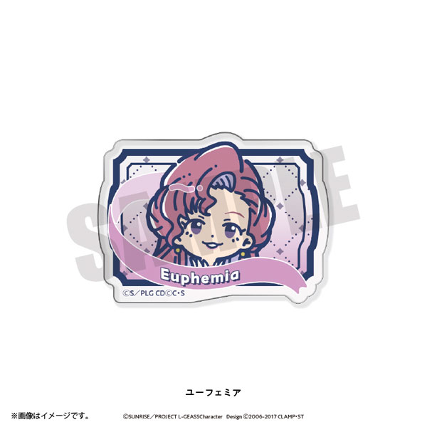 Playful Mind Company Code Geass: Lelouch of the Rebellion Retro Pop Acrylic Clip Euphemia gambar 1