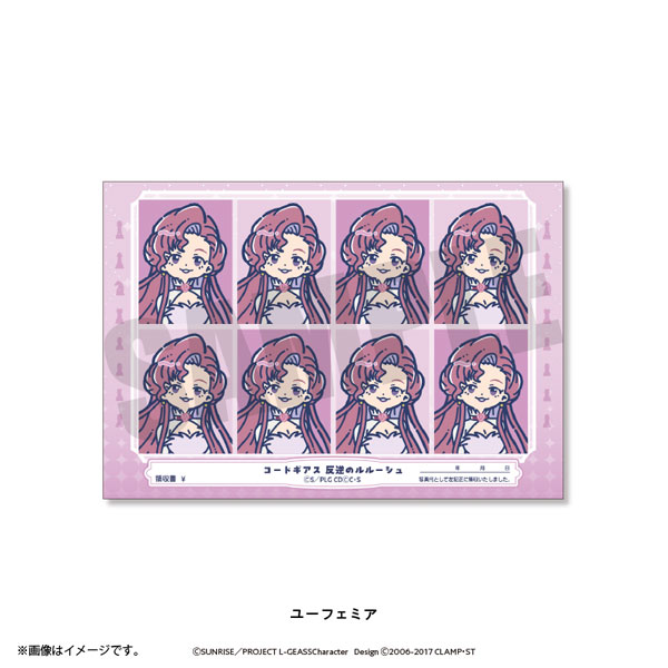 Playful Mind Company Code Geass: Lelouch of the Rebellion Retro Pop ID Photo Style Sticker Euphemia gambar 1