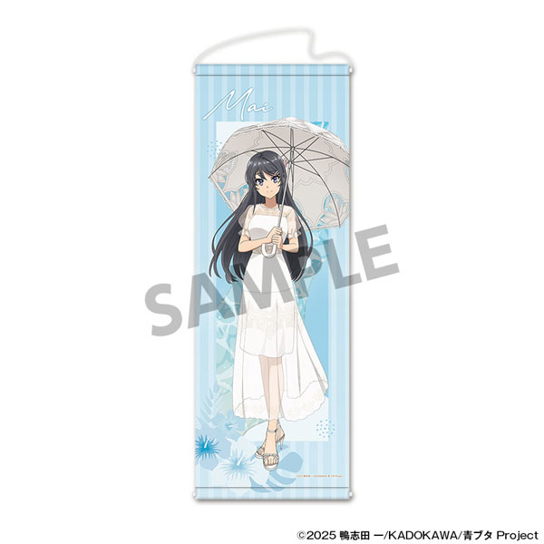 Hobby Stock Seishun Buta Yarou Series New Illustration Slim Wall Scroll Mai Sakurajima Vacation ver. รูปภาพ 1