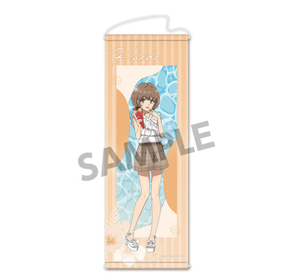 Hobby Stock Seishun Buta Yarou Series New Illustration Slim Wall Scroll Kaede Azusagawa Vacation ver. รูปภาพ 1