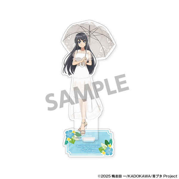Hobby Stock Seishun Buta Yarou Series New Illustration Acrylic Stand Mai Sakurajima Vacation ver.