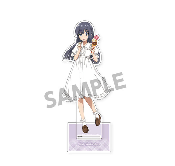 Hobby Stock Seishun Buta Yarou Series New Illustration BIG Acrylic Stand Shoko Makinohara Vacation ver. รูปภาพ 1