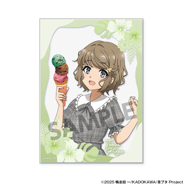 Hobby Stock Seishun Buta Yarou Series New Illustration Acrylic Card Tomoe Koga Vacation ver.