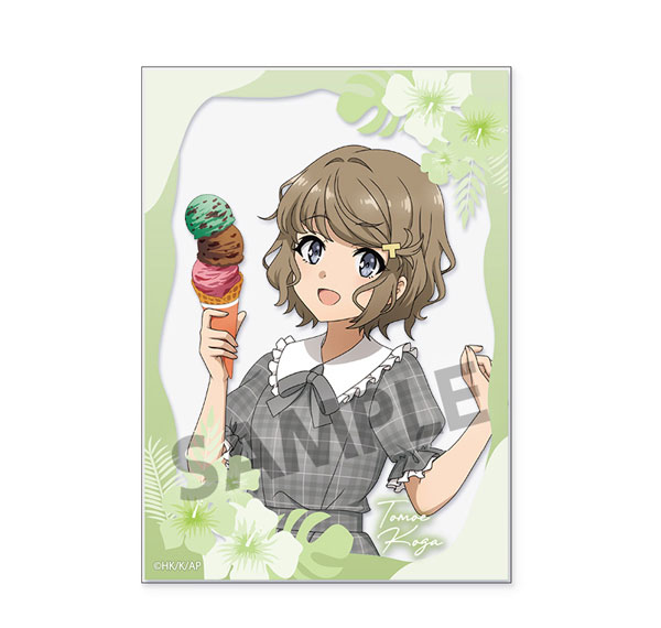 Hobby Stock Seishun Buta Yarou Series New Illustration Acrylic Card Tomoe Koga Vacation ver. Bild 1