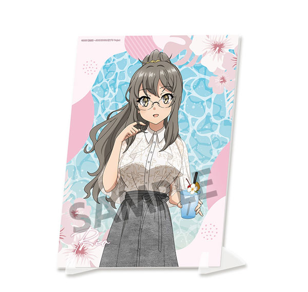 Hobby Stock Seishun Buta Yarou Series New Illustration Visual Acrylic Plate Rio Futaba Vacation ver. รูปภาพ 1