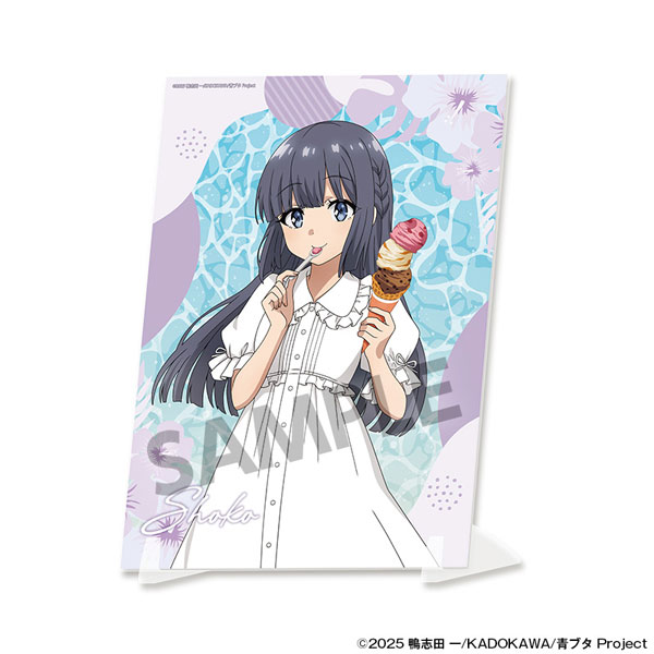 Hobby Stock Seishun Buta Yarou Series New Illustration Visual Acrylic Plate Shoko Makinohara Vacation ver.