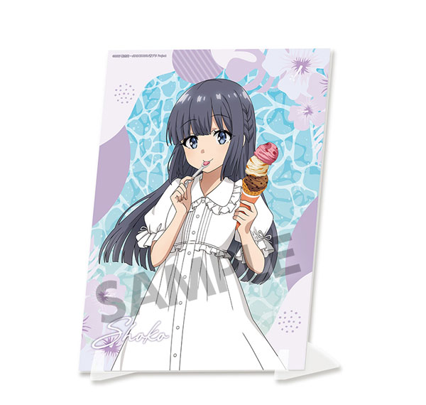Hobby Stock Seishun Buta Yarou Series New Illustration Visual Acrylic Plate Shoko Makinohara Vacation ver. รูปภาพ 1