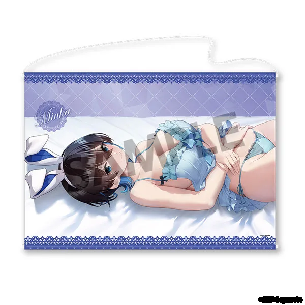 Hobby Stock Bunny Garden New Illustration B2 Wall Scroll Miuka Sleeping Together A ver. รูปภาพ 1