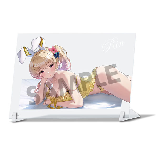 Hobby Stock Bunny Garden New Illustration Visual Acrylic Plate Rin Sleeping Together B ver. Bild 1
