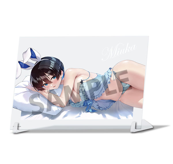 Hobby Stock Bunny Garden New Illustration Visual Acrylic Plate Miuka Sleeping Together B ver. รูปภาพ 1