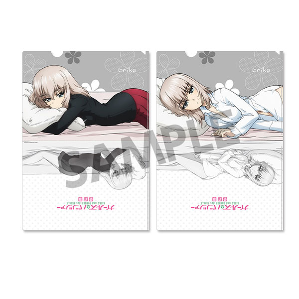 Hobby Stock Girls und Panzer das Finale Clear File Set Erika Itsumi Sleeping Together ver.