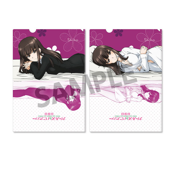 Hobby Stock Girls und Panzer das Finale Clear File Set Shiho Nishizumi Sleeping Together ver. gambar 1