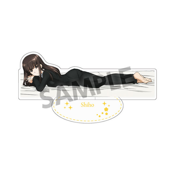 Hobby Stock Girls und Panzer das Finale Acrylic Stand Shiho Nishizumi Sleeping Together A ver. gambar 1