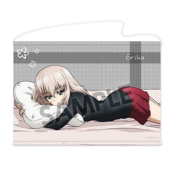 Hobby Stock Girls und Panzer das Finale B2 Wall Scroll Erika Itsumi Sleeping Together A ver. image 1
