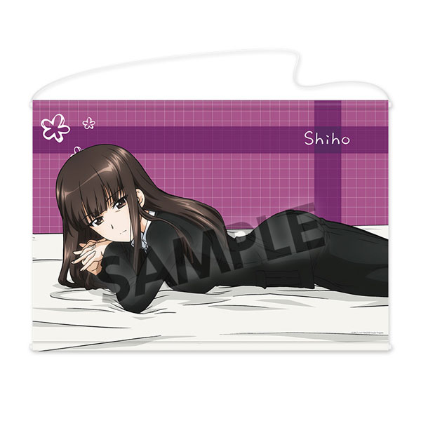 Hobby Stock Girls und Panzer das Finale B2 Wall Scroll Shiho Nishizumi Sleeping Together A ver. gambar 1