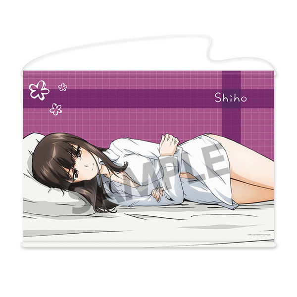 Hobby Stock Girls und Panzer das Finale B2 Wall Scroll Shiho Nishizumi Sleeping Together B ver.