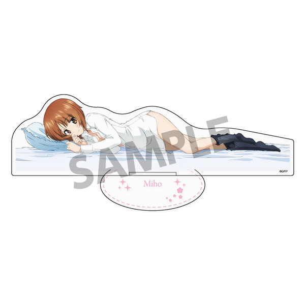 Hobby Stock Girls und Panzer das Finale BIG Acrylic Stand Miho Nishizumi Sleeping Together B ver. รูปภาพ 1
