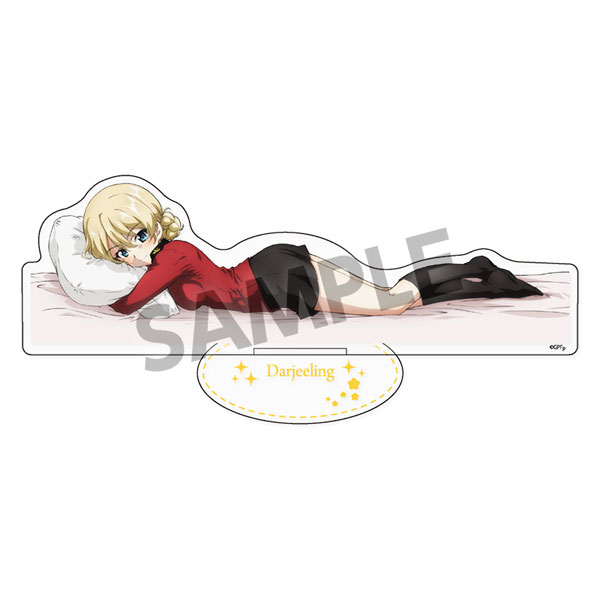 Hobby Stock Girls und Panzer das Finale BIG Acrylic Stand Darjeeling Sleeping Together A ver. 图片 1
