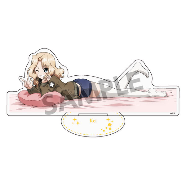 Hobby Stock Girls und Panzer das Finale BIG Acrylic Stand Kei Sleeping Together A ver. Bild 1