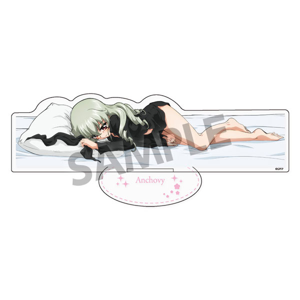 Hobby Stock Girls und Panzer das Finale BIG Acrylic Stand Anchovy Sleeping Together B ver. รูปภาพ 1