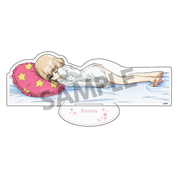 Hobby Stock Girls und Panzer das Finale BIG Acrylic Stand Katyusha Sleeping Together B ver. Bild 1