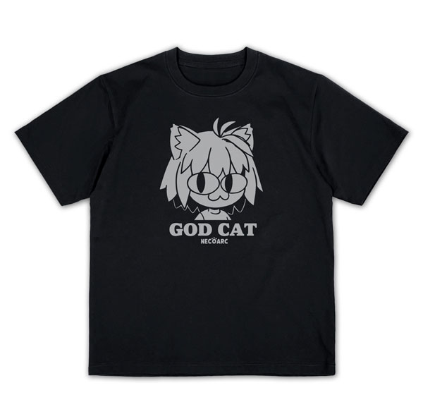 COSPA Tsukihime -A piece of blue glass moon- GOD CAT Neko Arc Plating T-shirt /BLACK-L รูปภาพ 1