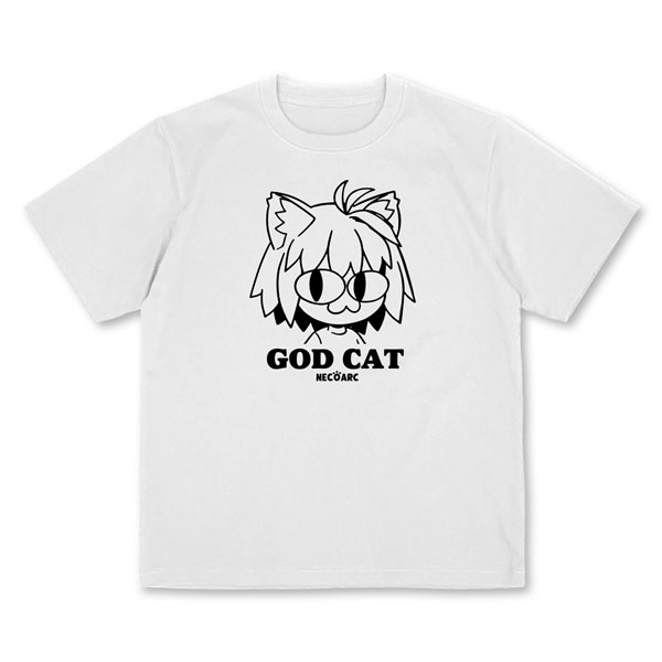 COSPA Tsukihime -A piece of blue glass moon- GOD CAT Neko Arc Plating T-shirt /WHITE-L