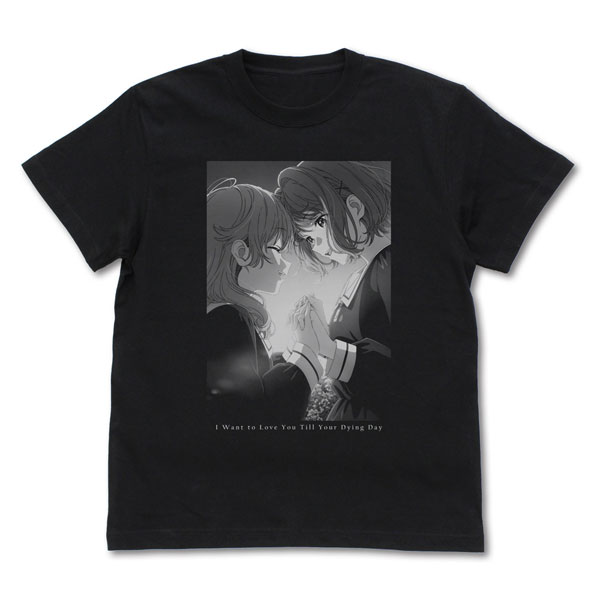 COSPA TV Anime "I Want to Love You Till Your Dying Day" Sheena & Mimi T-shirt /BLACK-XL
