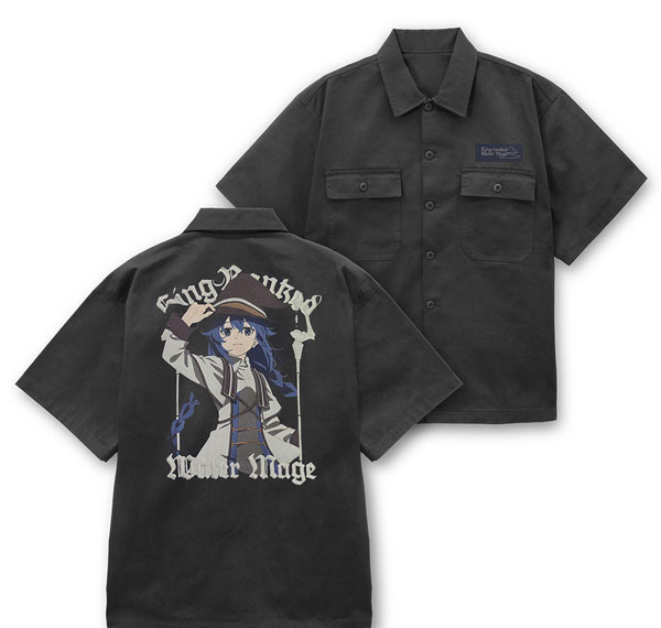 COSPA อนิเมะ "Mushoku Tensei: Jobless Reincarnation III -Isekai Ittara Honkidasu-" เสื้อเวิร์คเชิ้ตปักลาย Roxy Migurdia /เทา-L รูปภาพ 1