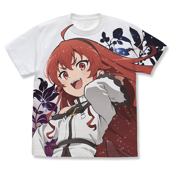 COSPA Anime "Mushoku Tensei: Jobless Reincarnation III -Isekai Ittara Honkidasu-" Eris Full Graphic T-shirt /WHITE-L