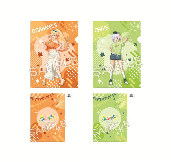 KADOKAWA TV Anime KONOSUBA -God's Blessing on This Wonderful World! Clear File Set Colorful Ver. - Darkness & Chris รูปภาพ 1