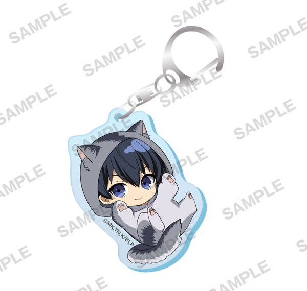 KADOKAWA TV Anime Blue Lock Mini-Character Acrylic Keychain Cat Mascot Costume Ver. - Yoichi Isagi รูปภาพ 1