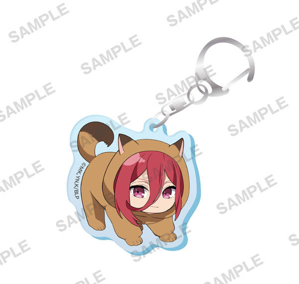 KADOKAWA TV Anime Blue Lock Mini-Character Acrylic Keychain Cat Mascot Costume Ver. - Hyoma Chigiri รูปภาพ 1