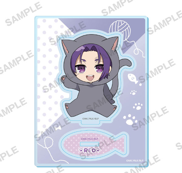 KADOKAWA TV Anime Blue Lock Mini-Character Acrylic Stand Cat Mascot Costume Ver. - Reo Mikage Bild 1