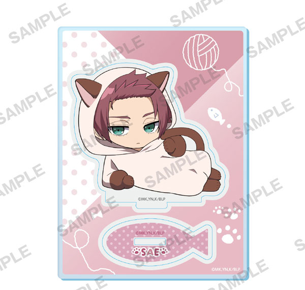 KADOKAWA TV Anime Blue Lock Mini-Character Acrylic Stand Cat Mascot Costume Ver. - Sae Itoshi Bild 1