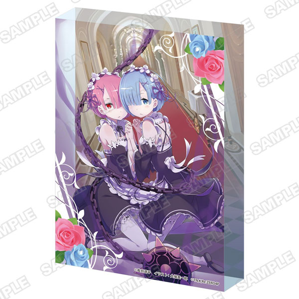 KADOKAWA Re:ZERO -Starting Life in Another World- Acrylic Block Vol. 2 Cover Illustration gambar 1