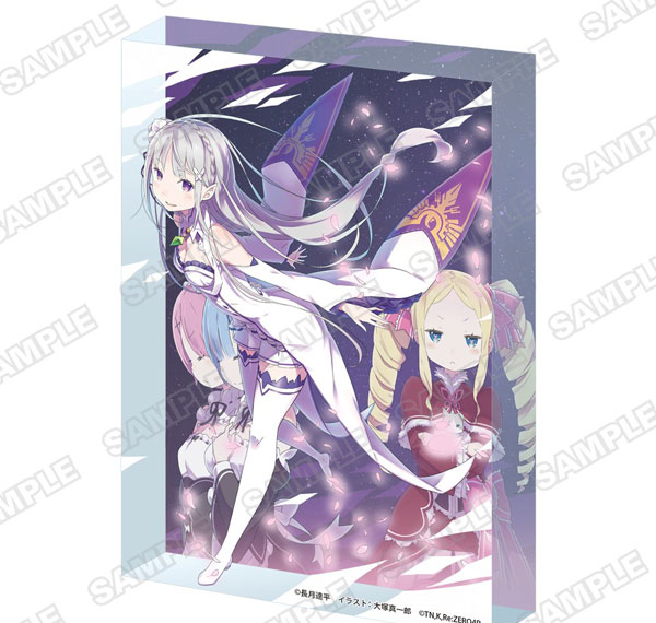 KADOKAWA Re:ZERO -Starting Life in Another World- Acrylic Block Short Story Collection Vol. 1 Cover Illustration รูปภาพ 1