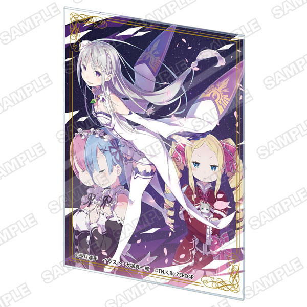 KADOKAWA Re:ZERO -Starting Life in Another World- Acrylic Card Short Story Collection Vol. 1 Cover Illustration hình ảnh 1