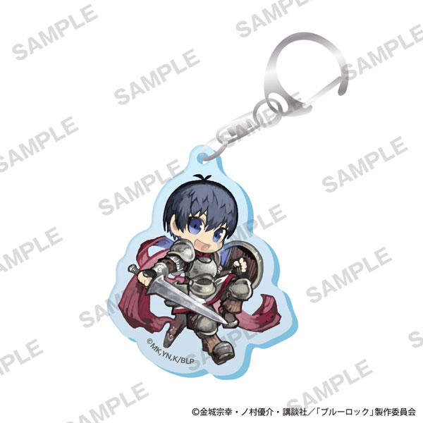 KADOKAWA TV Anime Blue Lock Mini-Character Acrylic Keychain Roleplay Ver. - Yoichi Isagi imagen 1